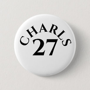 Badge Rond 5 Cm Nom et numéro personnalisés