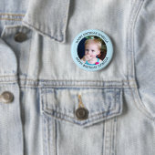 Badge Rond 5 Cm Nom et photo personnalisés Anniversaire (En situation)