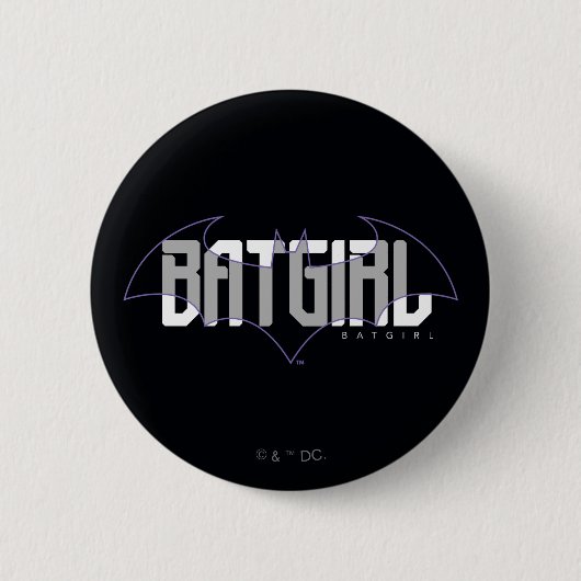 Badge Rond 5 Cm Nom Hi-Tech de Batgirl Graphique (Devant)