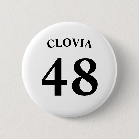 Badge Rond 5 Cm Nom personnalisé et numéro de maillot (Devant)