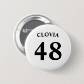 Badge Rond 5 Cm Nom personnalisé et numéro de maillot (Devant & derrière)