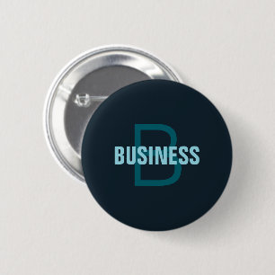 Badge Rond 5 Cm Nom simple en gras personnalisable en monogramme