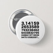 Badge Rond 5 Cm Nombre de pi (Devant & derrière)