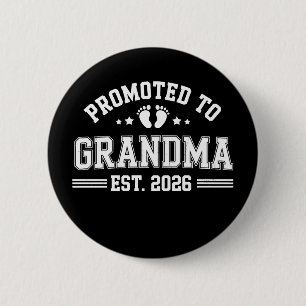 Badge Rond 5 Cm Nommée Grand-mère dès 2026 Annonce de bébé