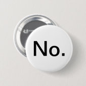 Badge Rond 5 Cm Non (Devant & derrière)