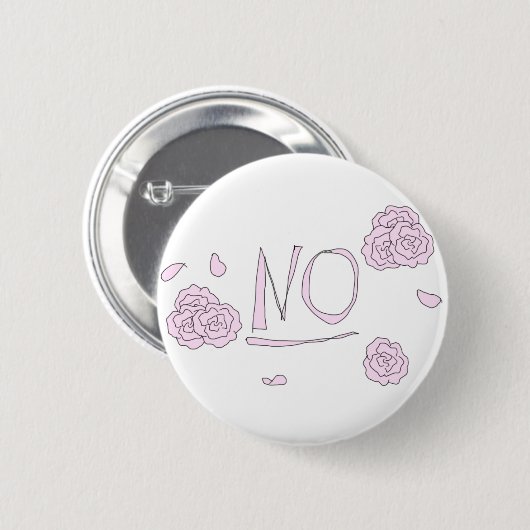 Badge Rond 5 Cm Non (Devant & derrière)