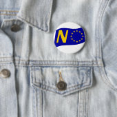 Badge Rond 5 Cm Non à l'Union européenne (En situation)