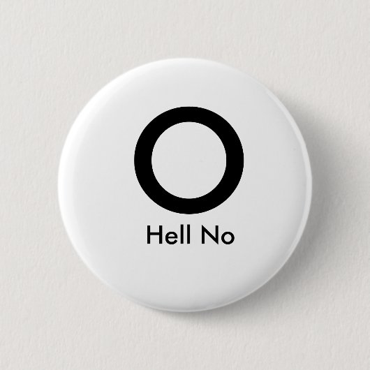 Badge Rond 5 Cm Non, O (Devant)