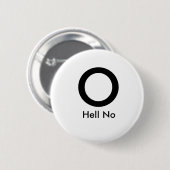 Badge Rond 5 Cm Non, O (Devant & derrière)