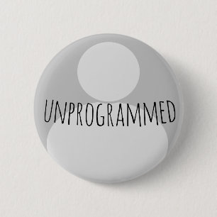 Badge Rond 5 Cm non programmé (Quaker) avec personne