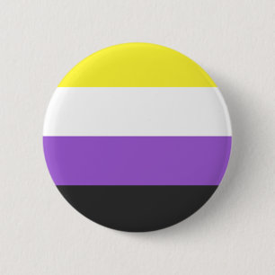 Badge Rond 5 Cm NonBinary Flag