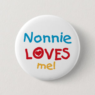 Badge Rond 5 Cm Nonnie aime moi t-shirts et cadeaux
