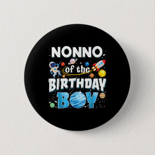 Badge Rond 5 Cm Nonno De L'Anniversaire Garçon Astronaut Espace Fa