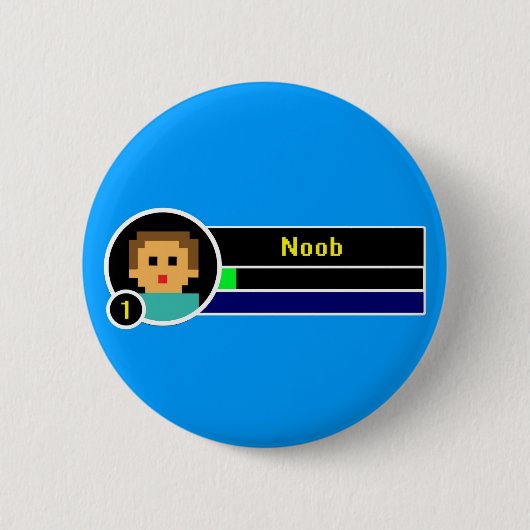 Badge Rond 5 Cm Noob Button (Devant)