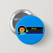 Badge Rond 5 Cm Noob Button (Devant & derrière)