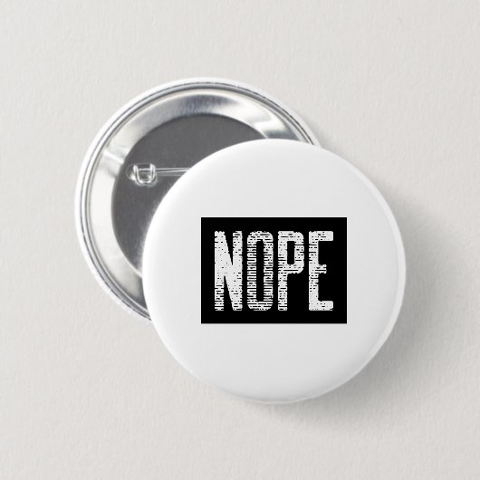 BADGE ROND 5 CM NOPE (Devant & derrière)
