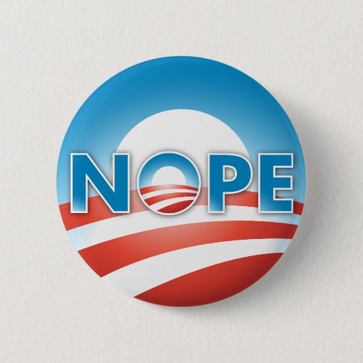 BADGE ROND 5 CM NOPE AUCUNE MANIÈRE (Devant)