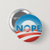 BADGE ROND 5 CM NOPE AUCUNE MANIÈRE (Devant & derrière)