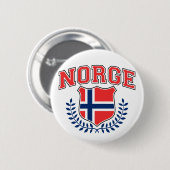 Badge Rond 5 Cm Norge (Devant & derrière)