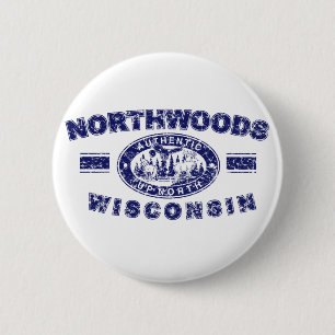 Badge Rond 5 Cm Northwoods-Distressed-[Conv