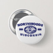 Badge Rond 5 Cm Northwoods-Distressed-[Conv (Devant & derrière)