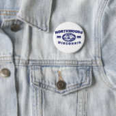 Badge Rond 5 Cm Northwoods-Distressed-[Conv (En situation)