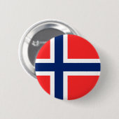Badge Rond 5 Cm Norvège (Devant & derrière)