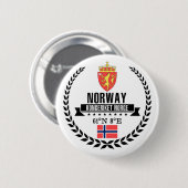 Badge Rond 5 Cm Norvège (Devant & derrière)