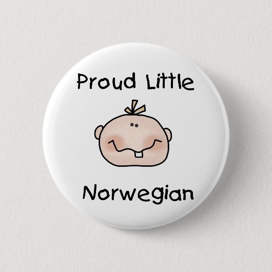 Badge Rond 5 Cm Norvégien fier de garçon petit (Devant)