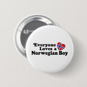 Badge Rond 5 Cm Norwegian Boy (Devant & derrière)