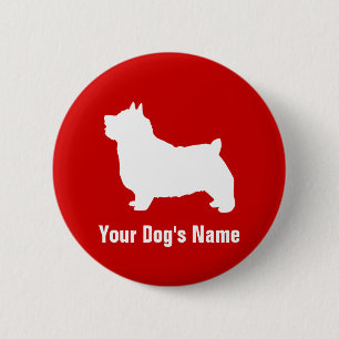 Badge Rond 5 Cm Norwich Terrier ノ ー リ リ チ ・ テ