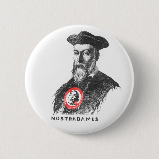 Badge Rond 5 Cm Nostradamus dit NOBAMA ! (Devant)