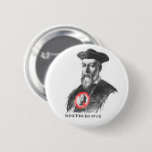 Badge Rond 5 Cm Nostradamus dit NOBAMA ! (Devant & derrière)