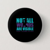 Badge Rond 5 Cm Not All Wounds Are Visible Suicide Prevention Awar (Devant)