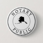 Badge Rond 5 Cm Notaire de l'Alaska (Devant)