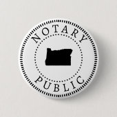 Badge Rond 5 Cm Notaire de l'Oregon (Devant)