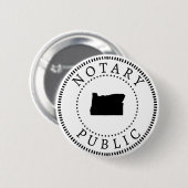 Badge Rond 5 Cm Notaire de l'Oregon (Devant & derrière)