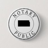 Badge Rond 5 Cm Notaire du Kansas (Devant)