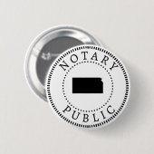 Badge Rond 5 Cm Notaire du Kansas (Devant & derrière)