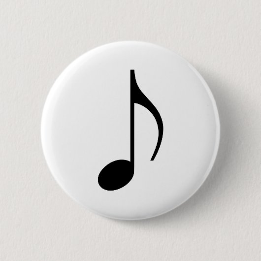 Badge Rond 5 Cm Note de musique (Devant)