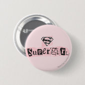 Badge Rond 5 Cm Note de rançon du logo Supergirl (Devant & derrière)