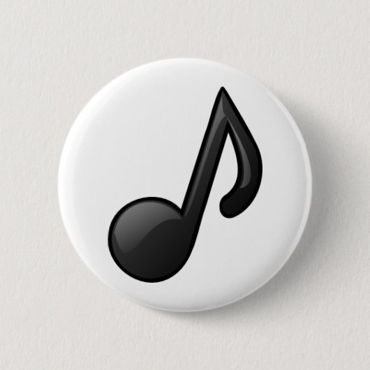 Badge Rond 5 Cm Note musicale (Devant)