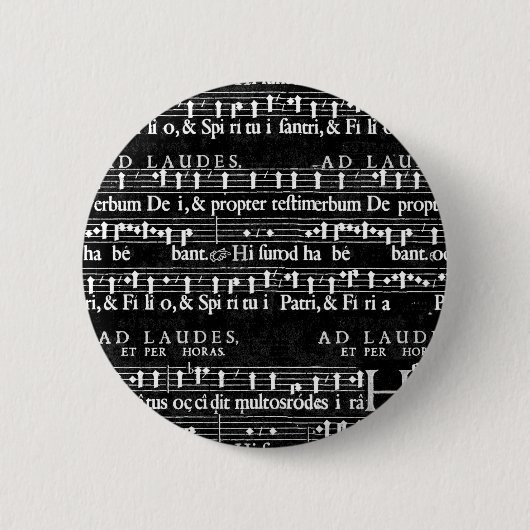 Badge Rond 5 Cm note musicale grunge (Devant)