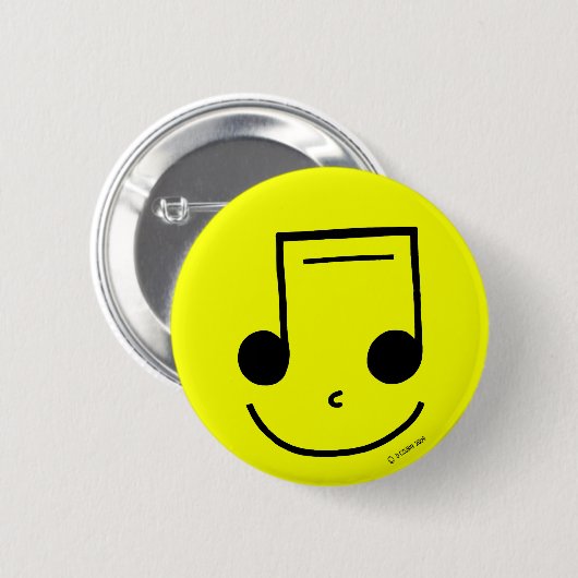Badge Rond 5 Cm Notes (Devant & derrière)