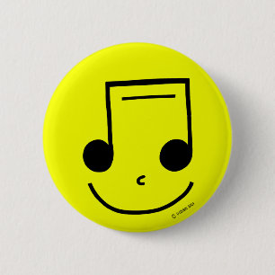 Badge Rond 5 Cm Notes