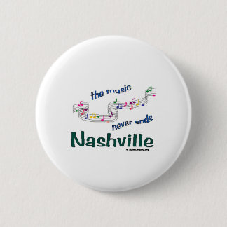 Badge Rond 5 Cm Notes de musique de Nashville
