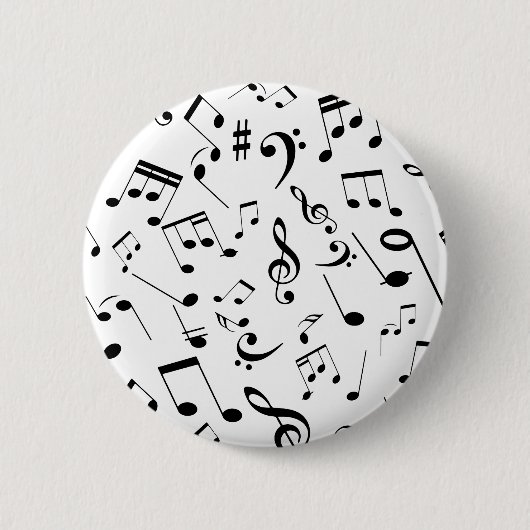 Badge Rond 5 Cm Notes musicales 3 (Devant)
