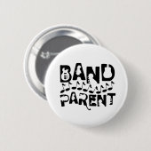 Badge Rond 5 Cm Notes musicales des parents de bande (Devant & derrière)