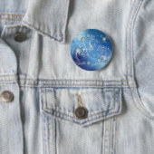 Badge Rond 5 Cm Notes musicales en verre d'Imaginaire (En situation)