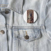 Badge Rond 5 Cm Notre-Dame de l'Immaculée Conception Art (En situation)